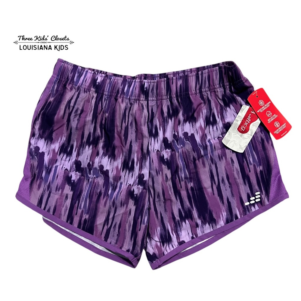 NEW BCG XL (16) Purple Patterned Athletic Shorts